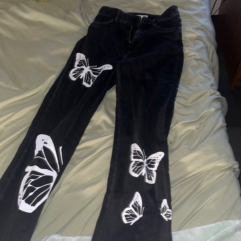 Black jeans from Bershka hardly worn size 2
